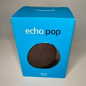 Amazon Echo Pop Smart Speaker with Alexa - Charcoal Black NEW Sealed